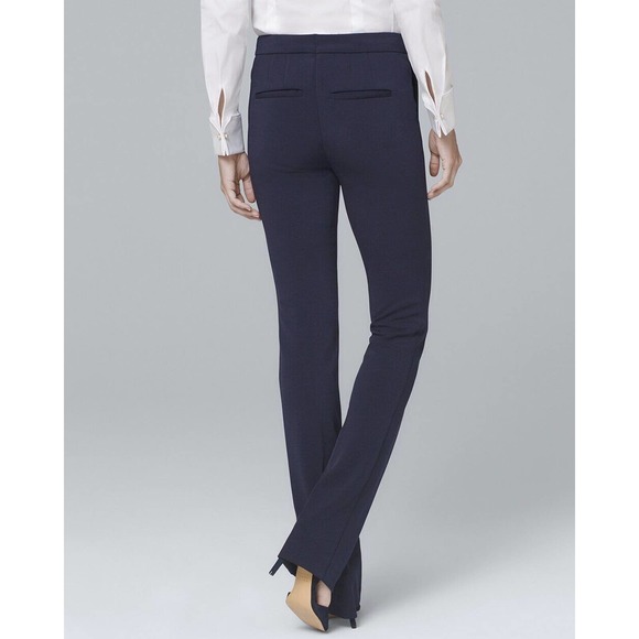 White House Black Market The Slim Essential Pants Navy Women's Size 10 H14683 - Picture 7 of 12
